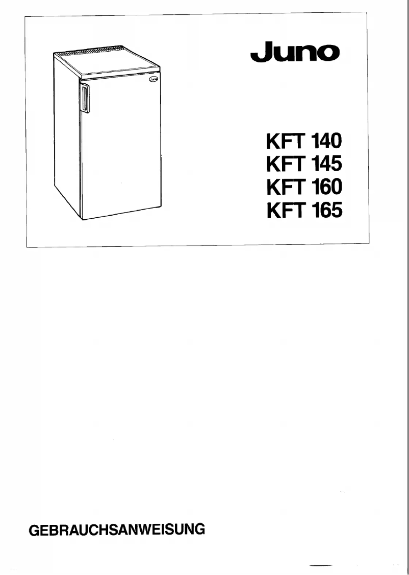 Image de la première page du manuel de l'appareil KFT 165