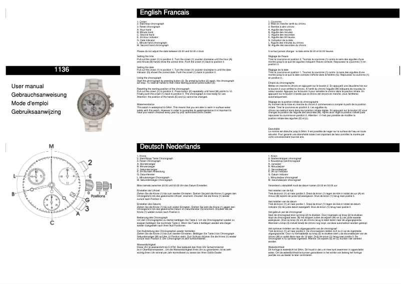 Image de la première page du manuel de l'appareil 1136