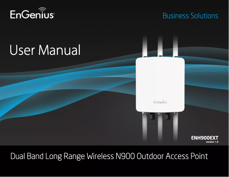 Page 1 de la notice Manuel utilisateur EnGenius ENH900EXT