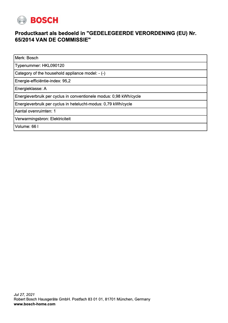 Page n°1 - Mode d'emploi Bosch Serie 2 HKL090120