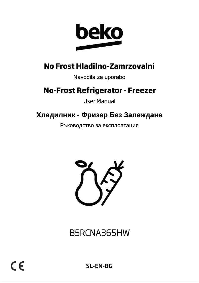 Page 1 de la notice Manuel utilisateur Beko B5RCNA365HW