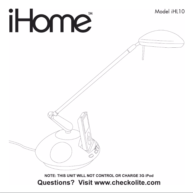 Page 1 de la notice Manuel utilisateur Checkolite iHL10