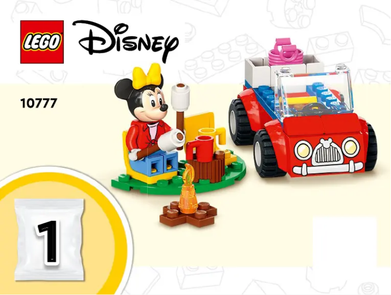 Page 1 de la notice Consignes visuelles Lego Disney 10777