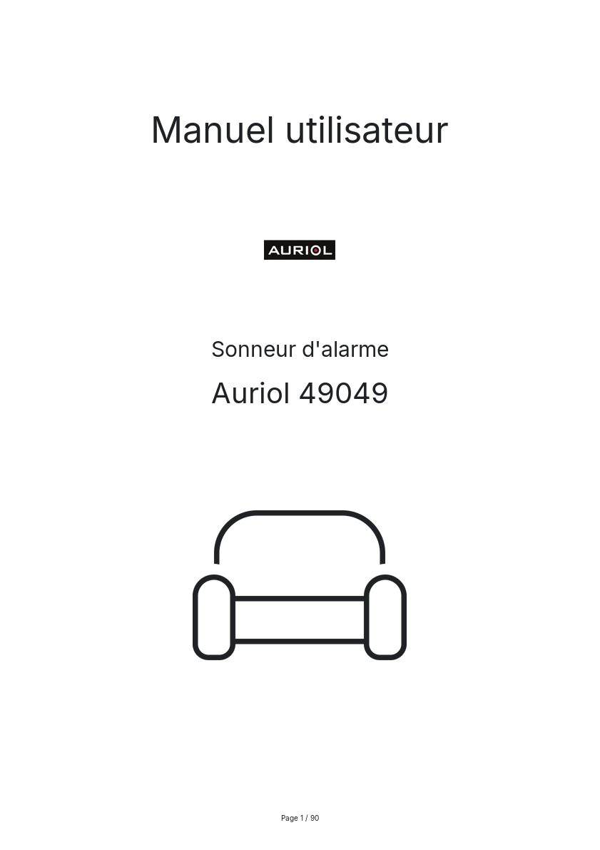 Image de la première page du manuel de l'appareil 49049