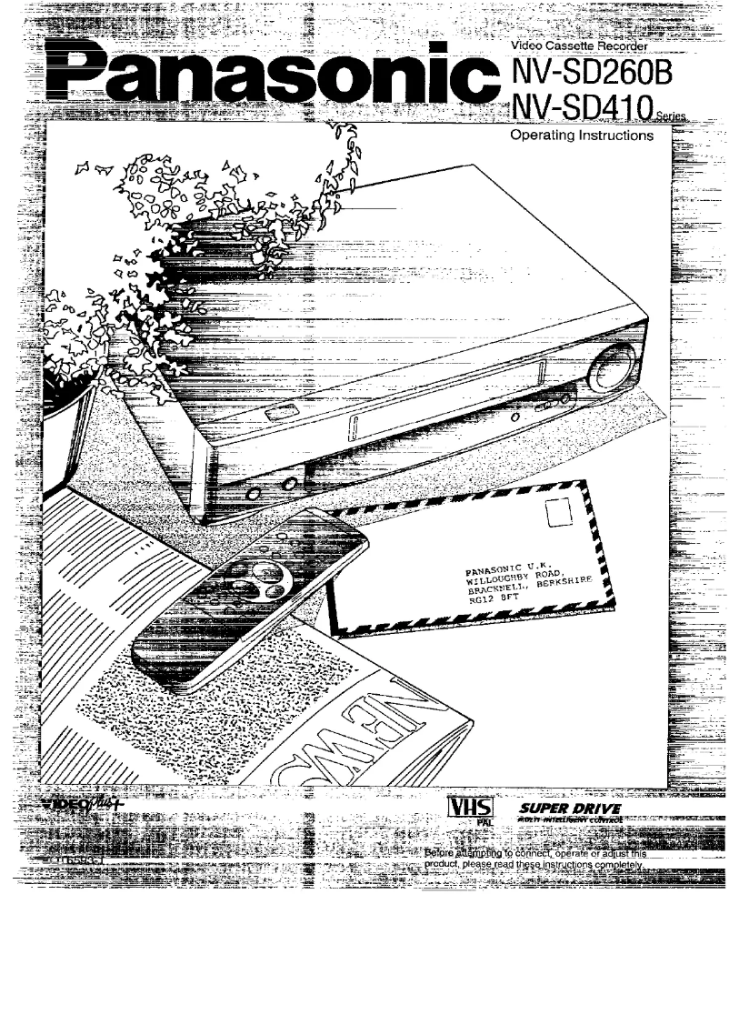 Page 1 de la notice Manuel utilisateur Panasonic NV-SD260B
