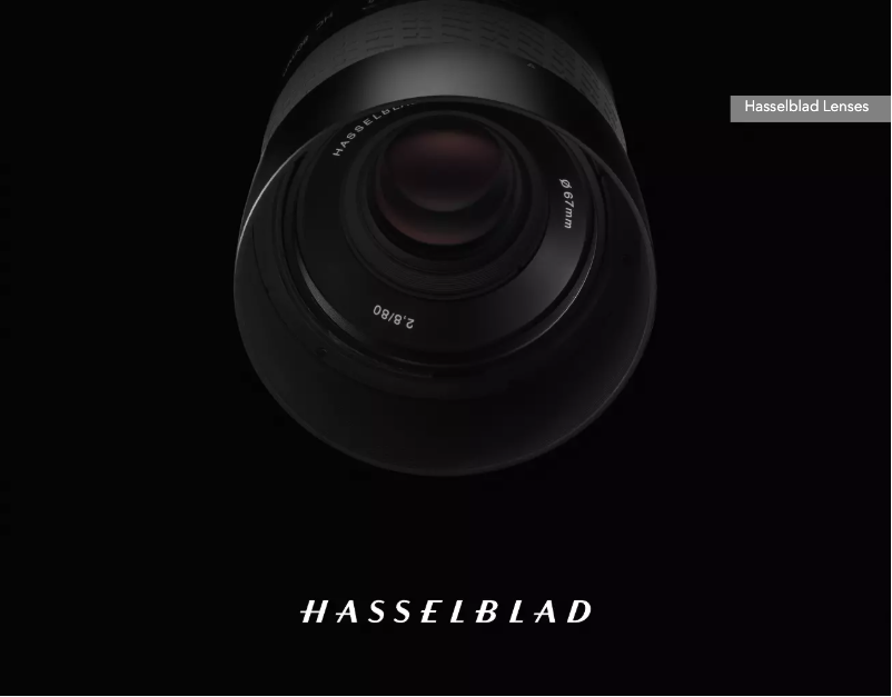 Page n°1 - Manuel utilisateur Hasselblad HCD 4/28