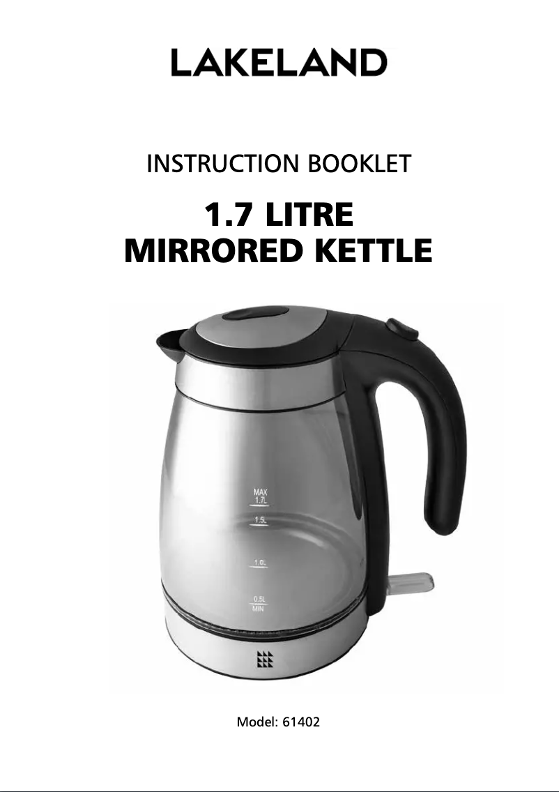 Image de la première page du manuel de l'appareil 61402