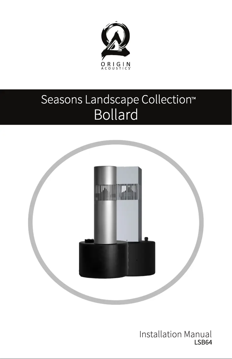 Page 1 de la notice Manuel utilisateur Origin Acoustics LSB64