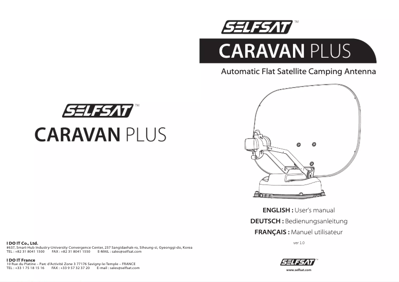 Image de la première page du manuel de l'appareil Caravan Plus