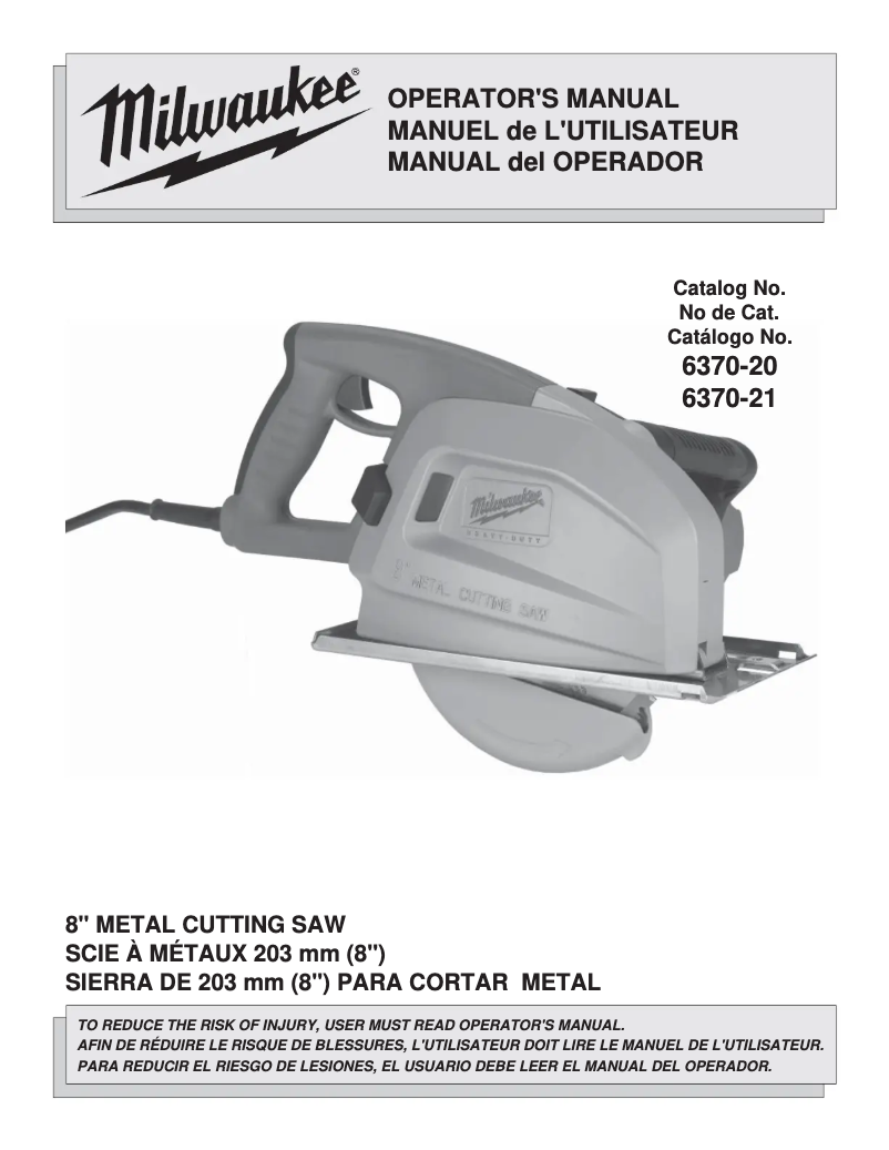 Imagen de la primera página del manual del dispositivo 6370-21