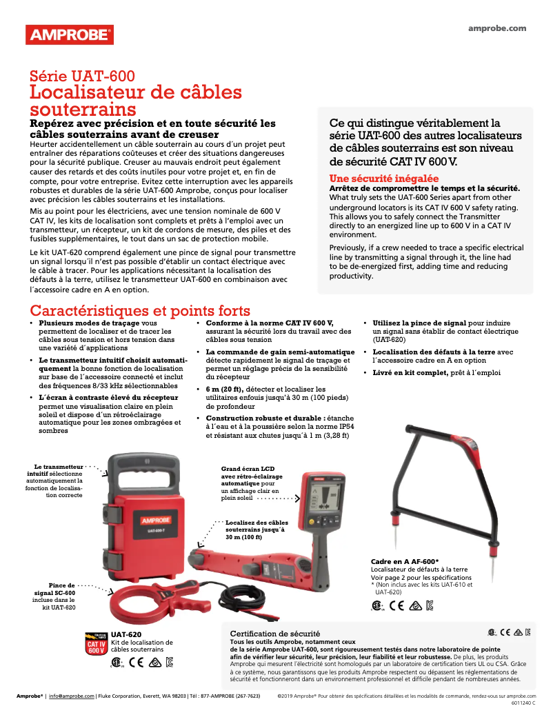 Imagen de la primera página del manual del dispositivo UAT-610