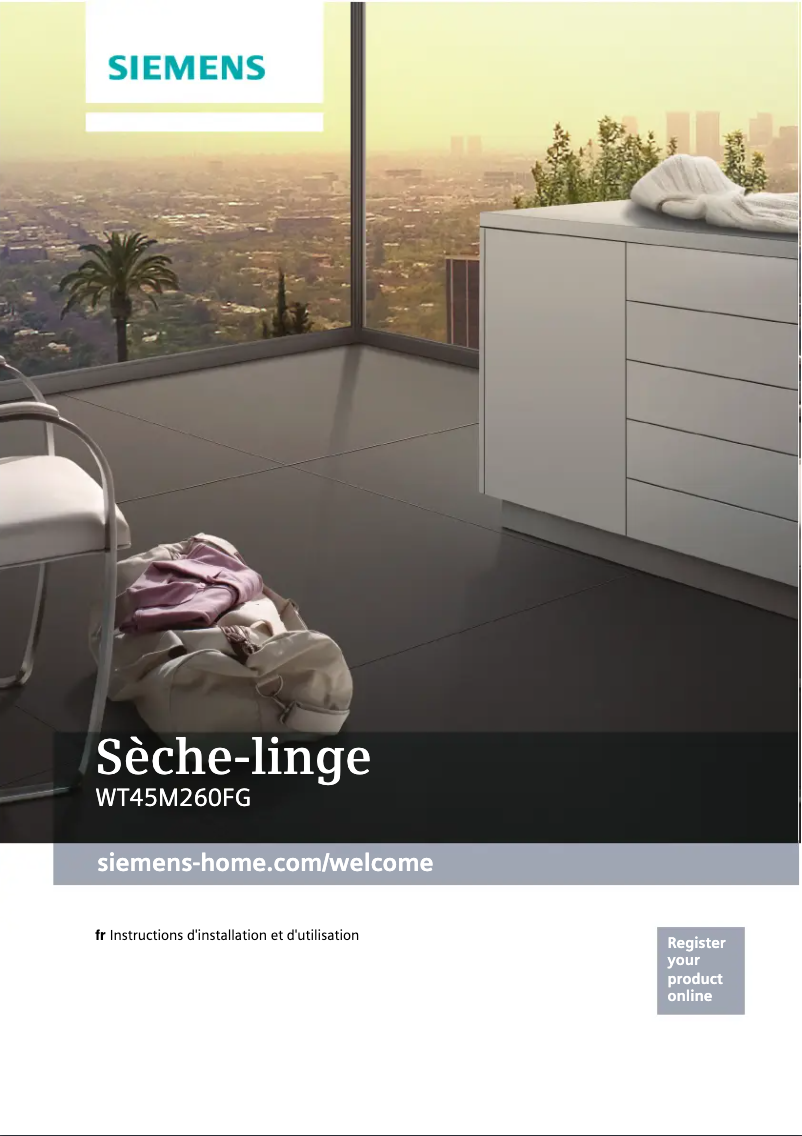 Image de la première page du manuel de l'appareil WT45M260FG