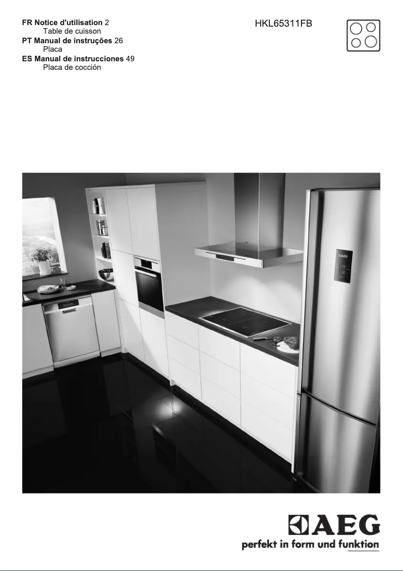 Page n°1 - Manuel utilisateur AEG HKL65311FB