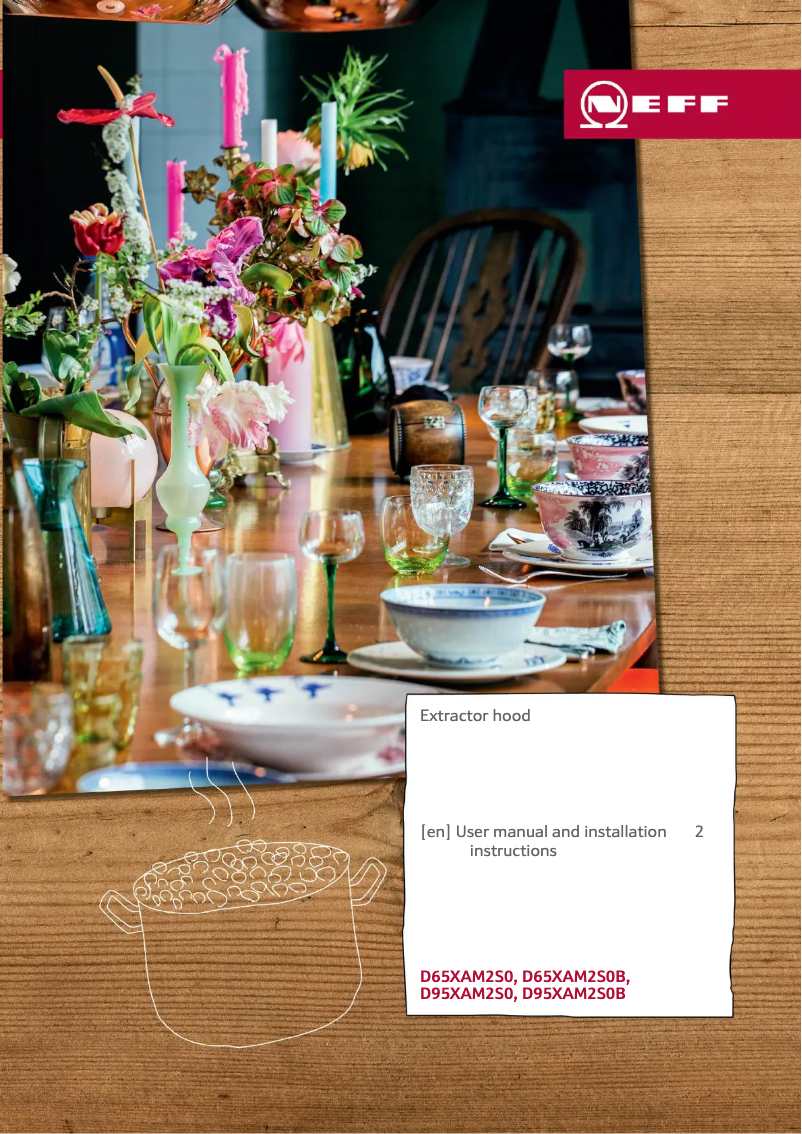 Page 1 de la notice Guide d'installation Neff D65XAM2S0B