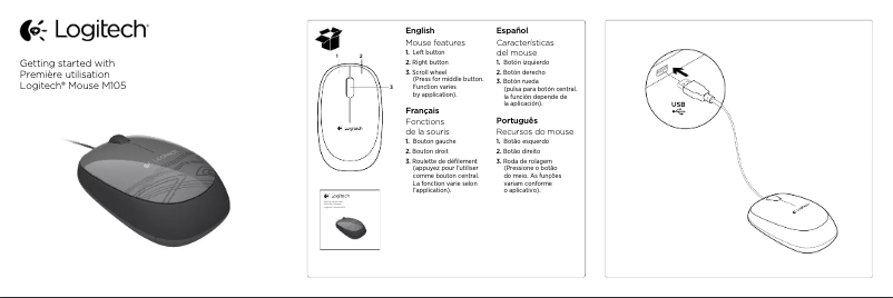 Página 1 del manual Manual de usuario Logitech M105