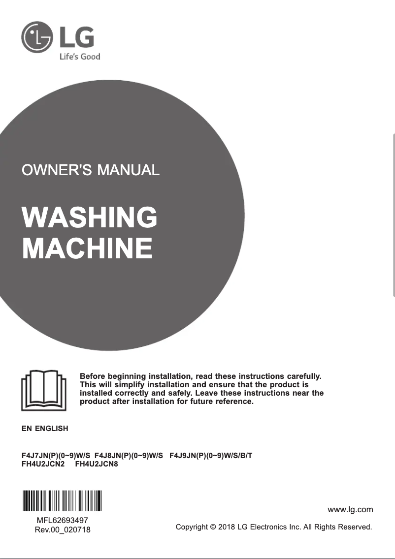 Page 1 de la notice Manuel utilisateur LG FH4U2JCN2