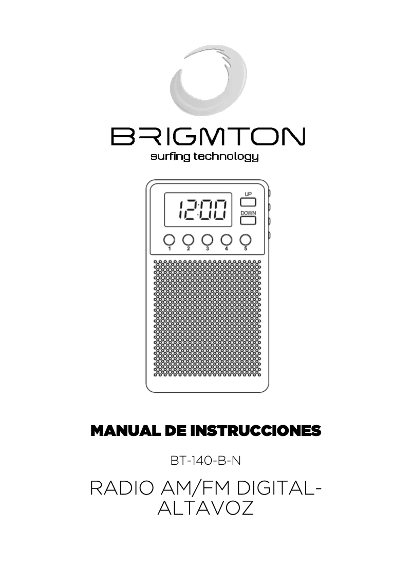 Page n°1 - Manuel utilisateur Brigmton BT-140-B-N