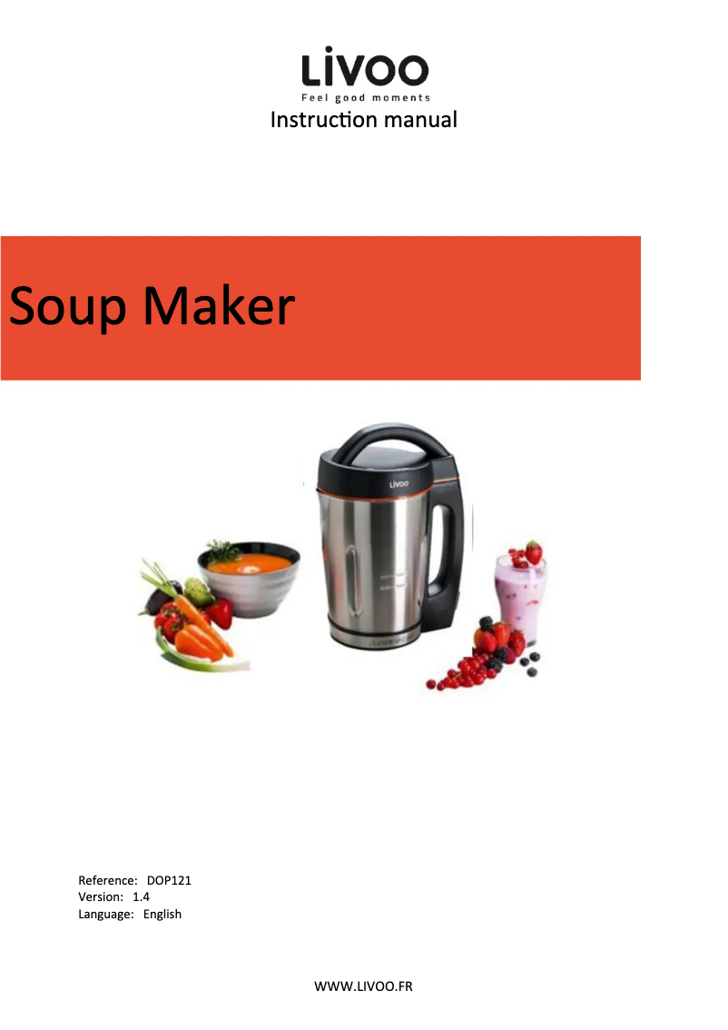 Image de la première page du manuel de l'appareil DOP121