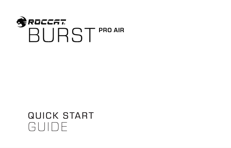 Página 1 del manual Manual de usuario Roccat Burst Pro Air