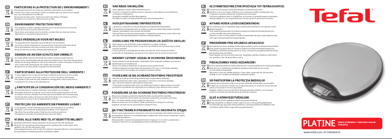 Imagen de la primera página del manual del dispositivo Platine BC1500