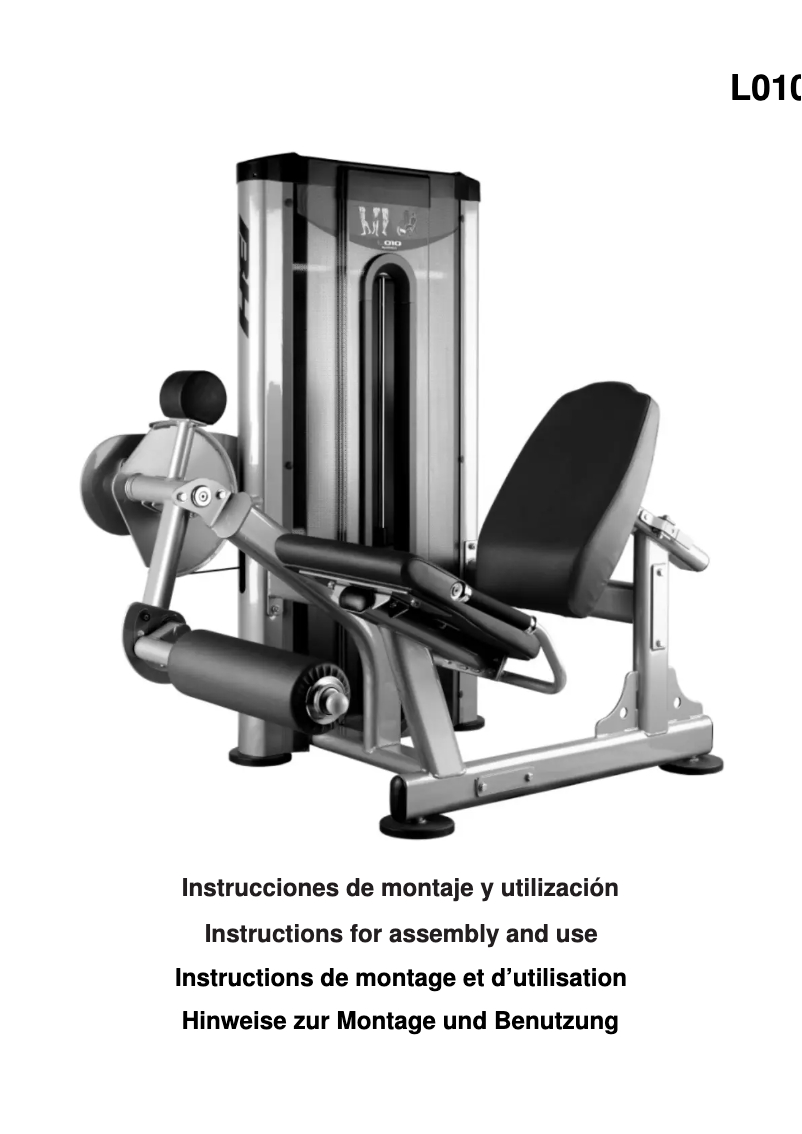 Page 1 de la notice Manuel utilisateur BH Fitness L010
