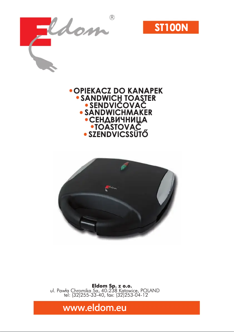 Image de la première page du manuel de l'appareil ST100N