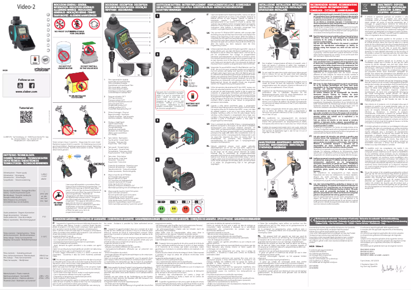 Image de la première page du manuel de l'appareil Aquauno Video-2 8428