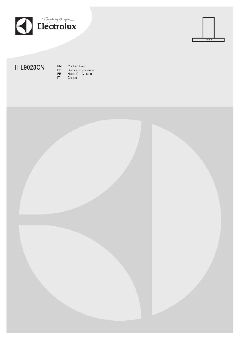 Page 1 de la notice Manuel utilisateur Electrolux IHL9028CN