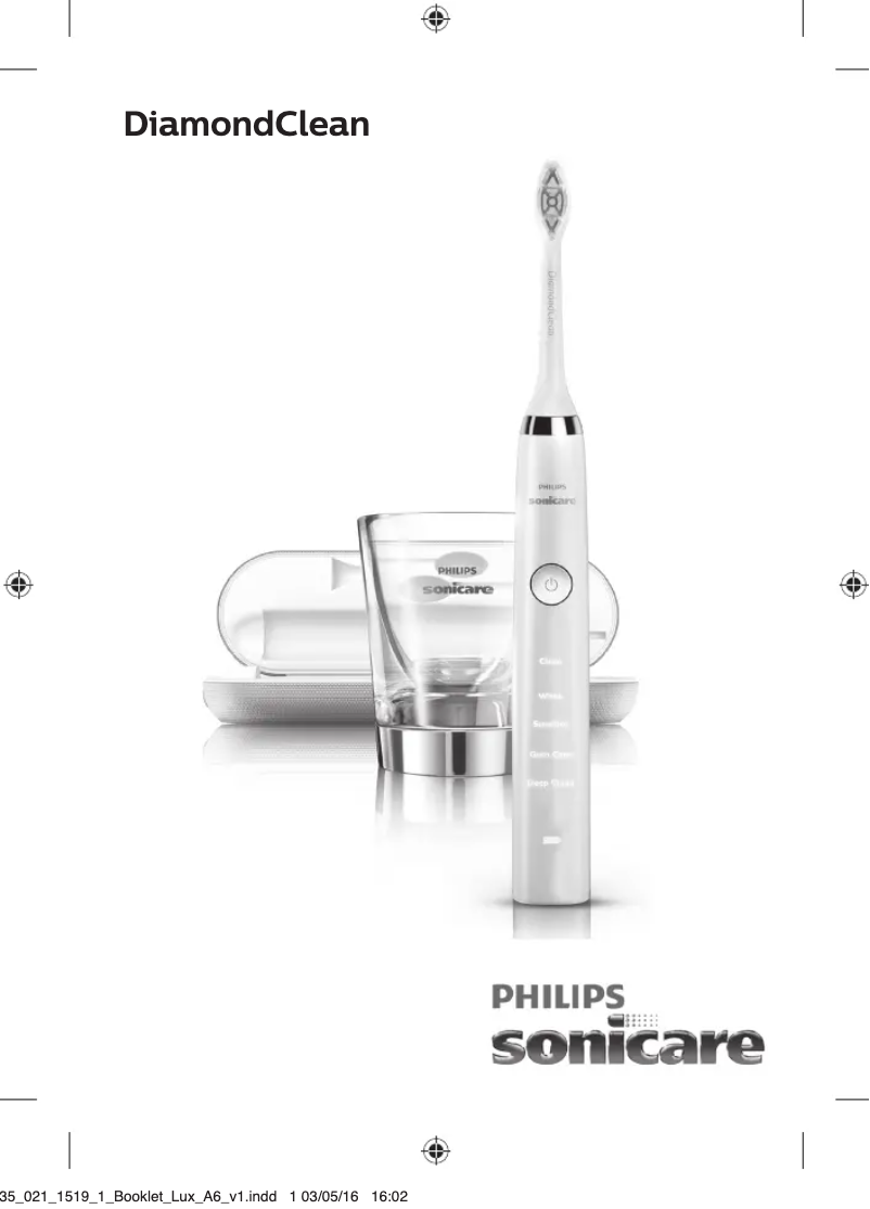 Page 1 de la notice Manuel utilisateur Philips Sonicare Diamondclean HX9316