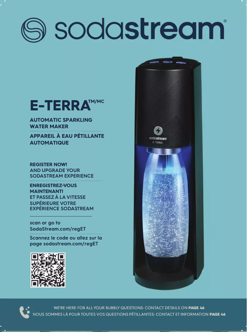 Page n°1 - Manuel utilisateur SodaStream E-Terra