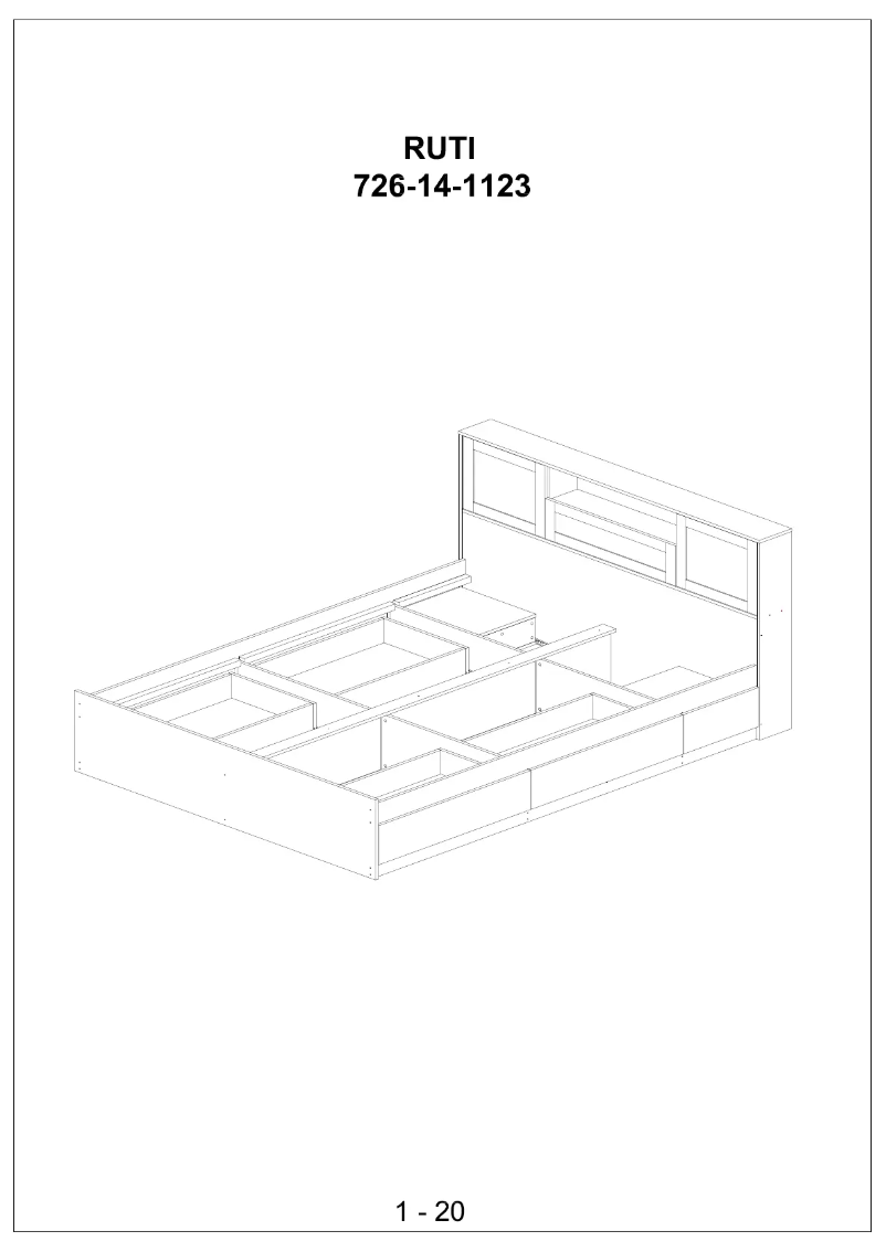 Page 1 de la notice Manuel utilisateur JYSK Ruti (Queen)