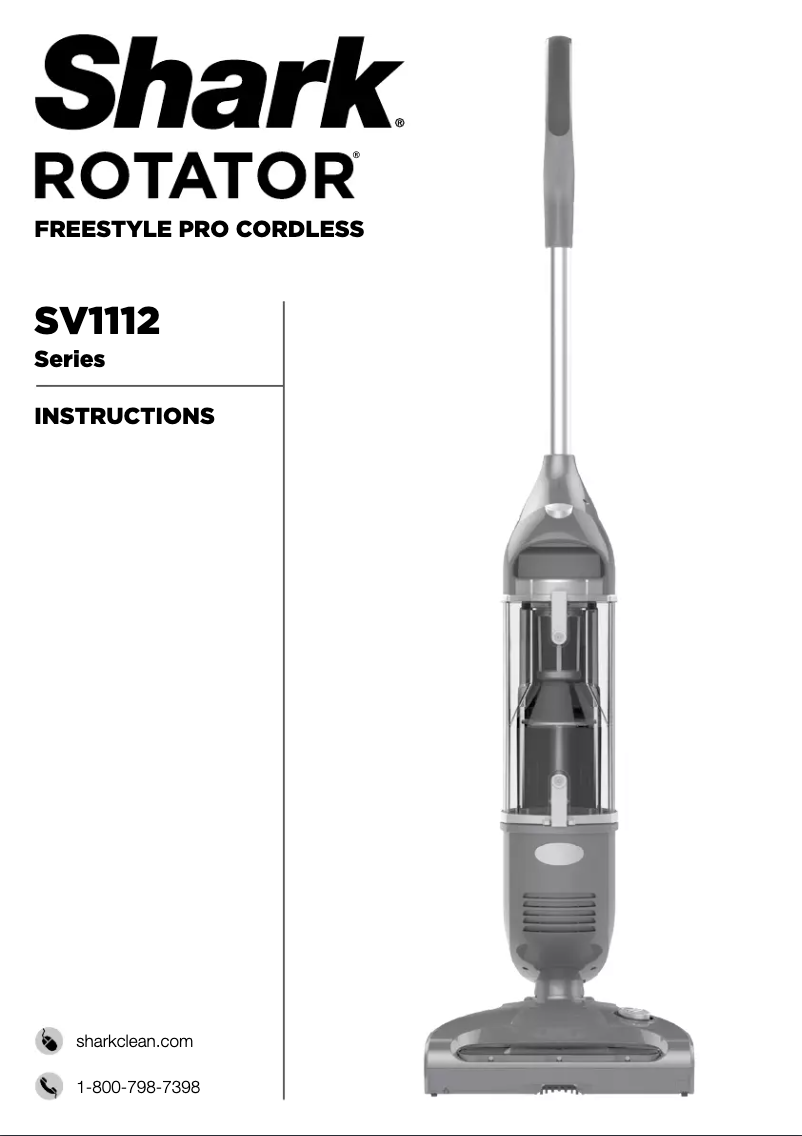 Page 1 de la notice Manuel utilisateur Shark Rotator Freestyle Pro SV1112