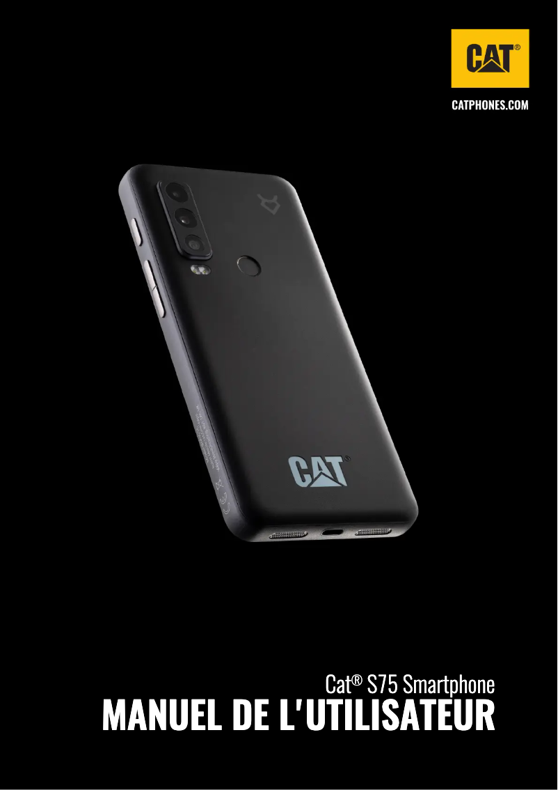 Page 1 de la notice Manuel utilisateur CAT S75