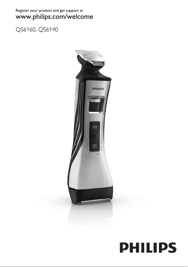 Image de la première page du manuel de l'appareil StyleShaver Pro QS6160