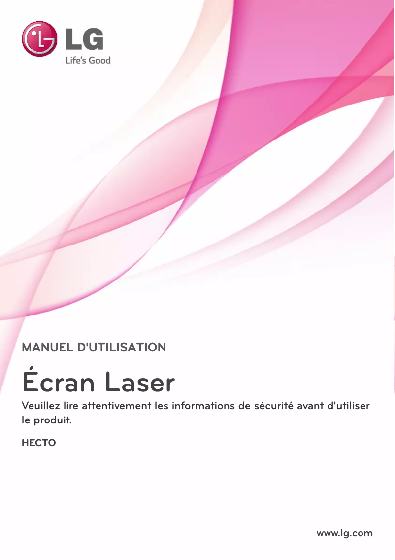 Page 1 de la notice Manuel utilisateur LG HECTO