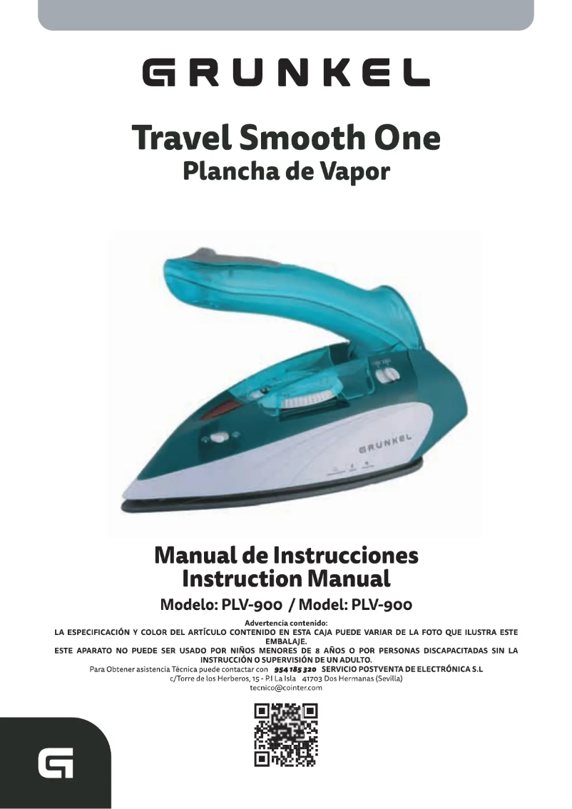 Page n°1 - Manuel utilisateur Grunkel PLV-900