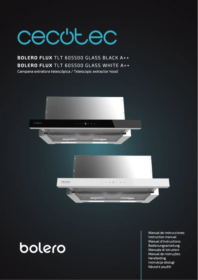 Page 1 of the manual User Manual Cecotec Bolero Flux TLT 605500