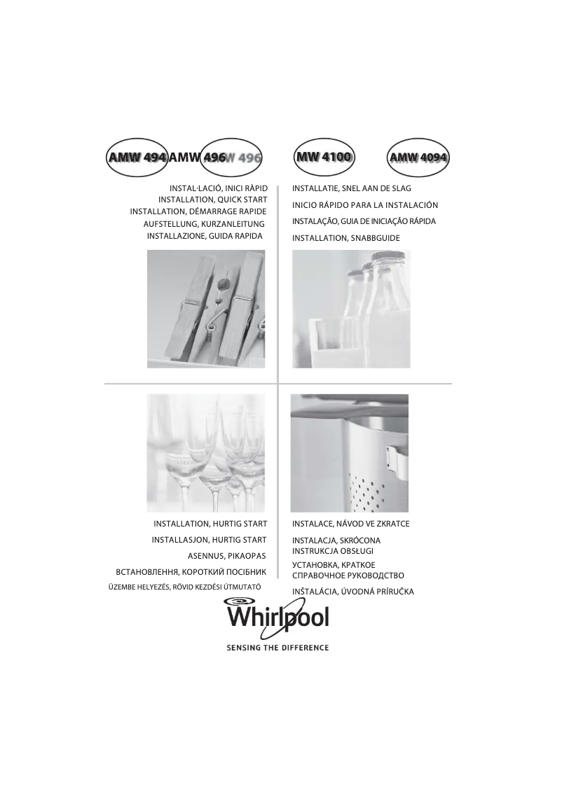 Page 1 de la notice Mode d'emploi Whirlpool AMW 496