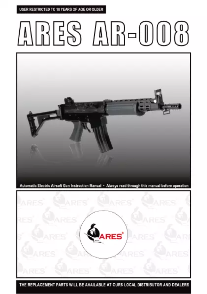 Page 1 de la notice Manuel utilisateur Ares AR-008