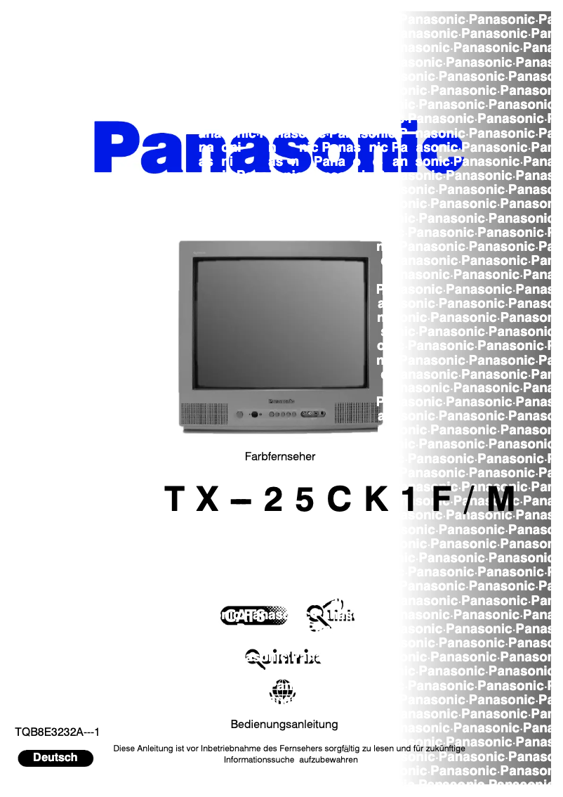 Page 1 de la notice Manuel utilisateur Panasonic TX-25CK1FM