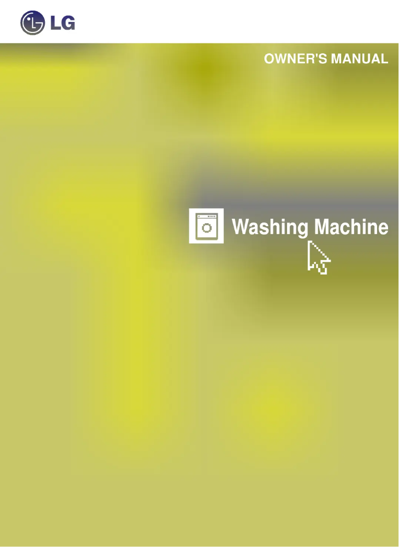 Page 1 de la notice Manuel utilisateur LG WD-1042FH