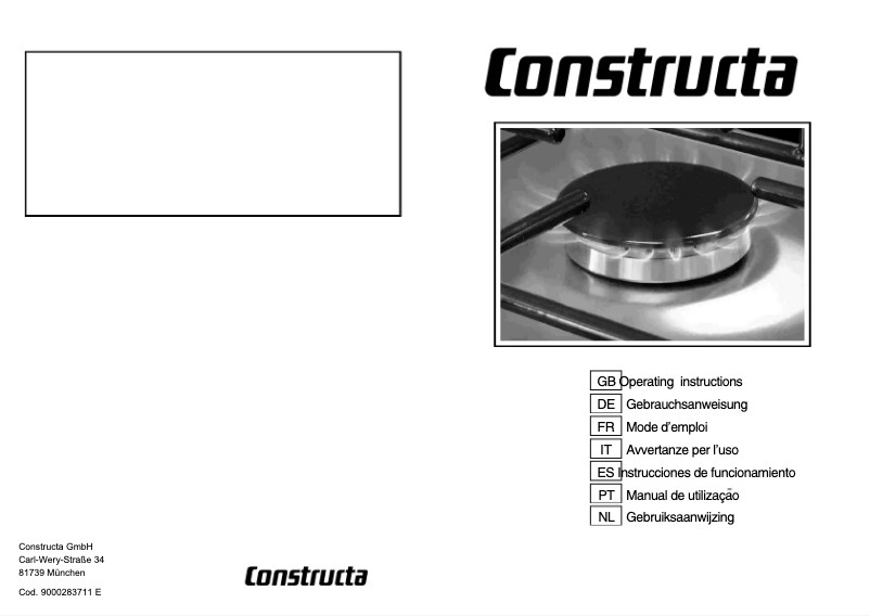 Page 1 de la notice Manuel utilisateur Constructa CA28390