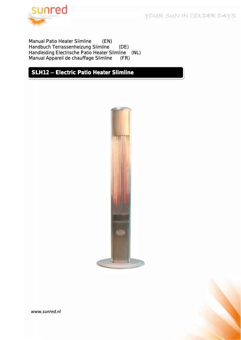 Image de la première page du manuel de l'appareil SLH12