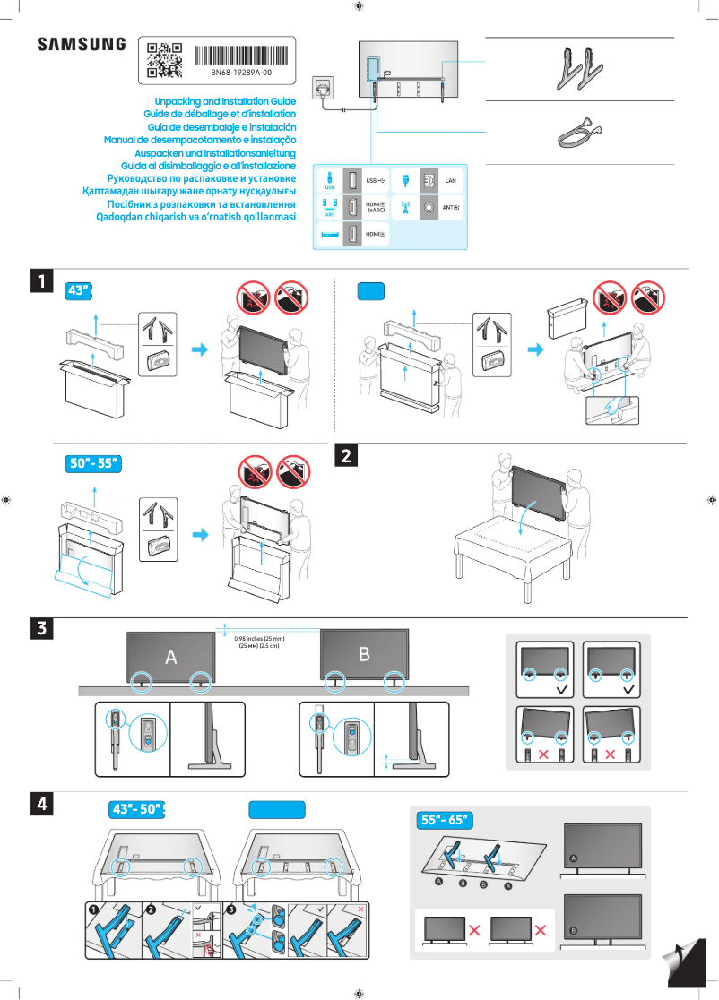 Image de la première page du manuel de l'appareil UA65DU7010U