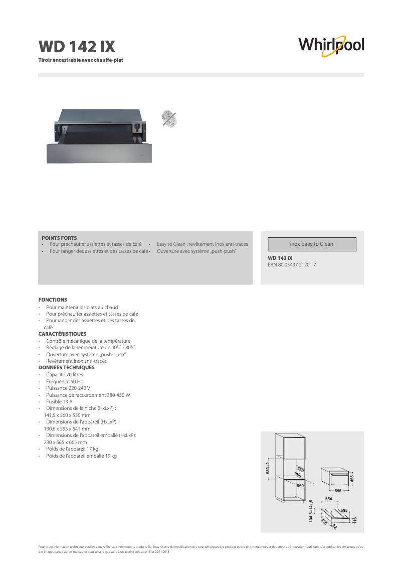Image de la première page du manuel de l'appareil WD 142/IXL