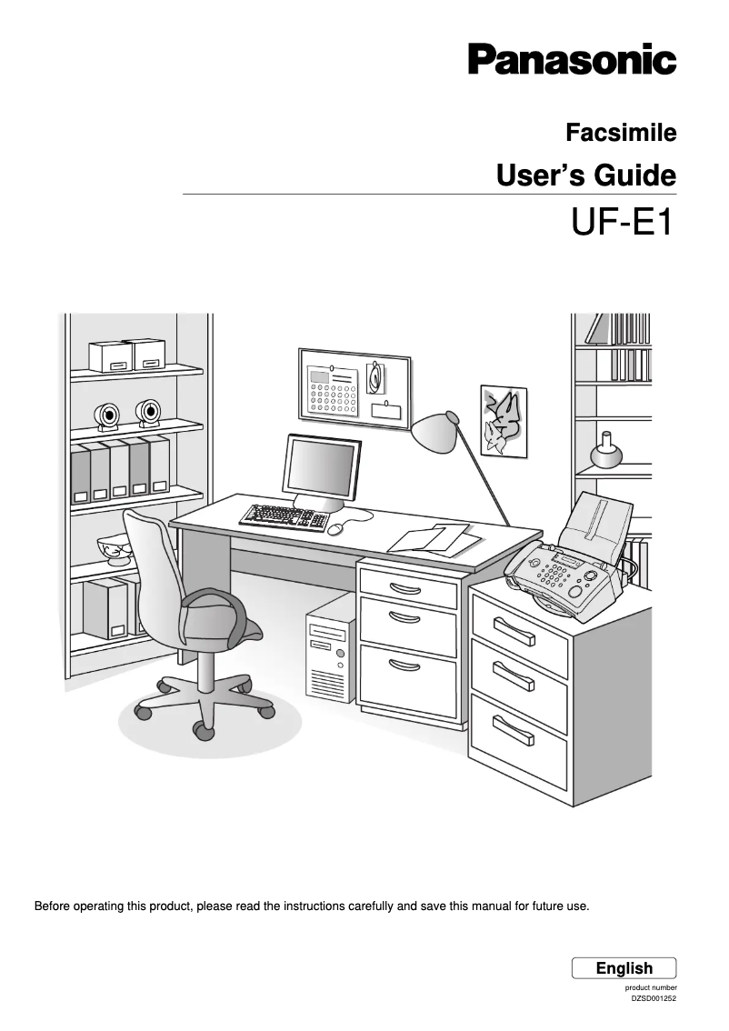 Page 1 de la notice Manuel utilisateur Panasonic UF-E1