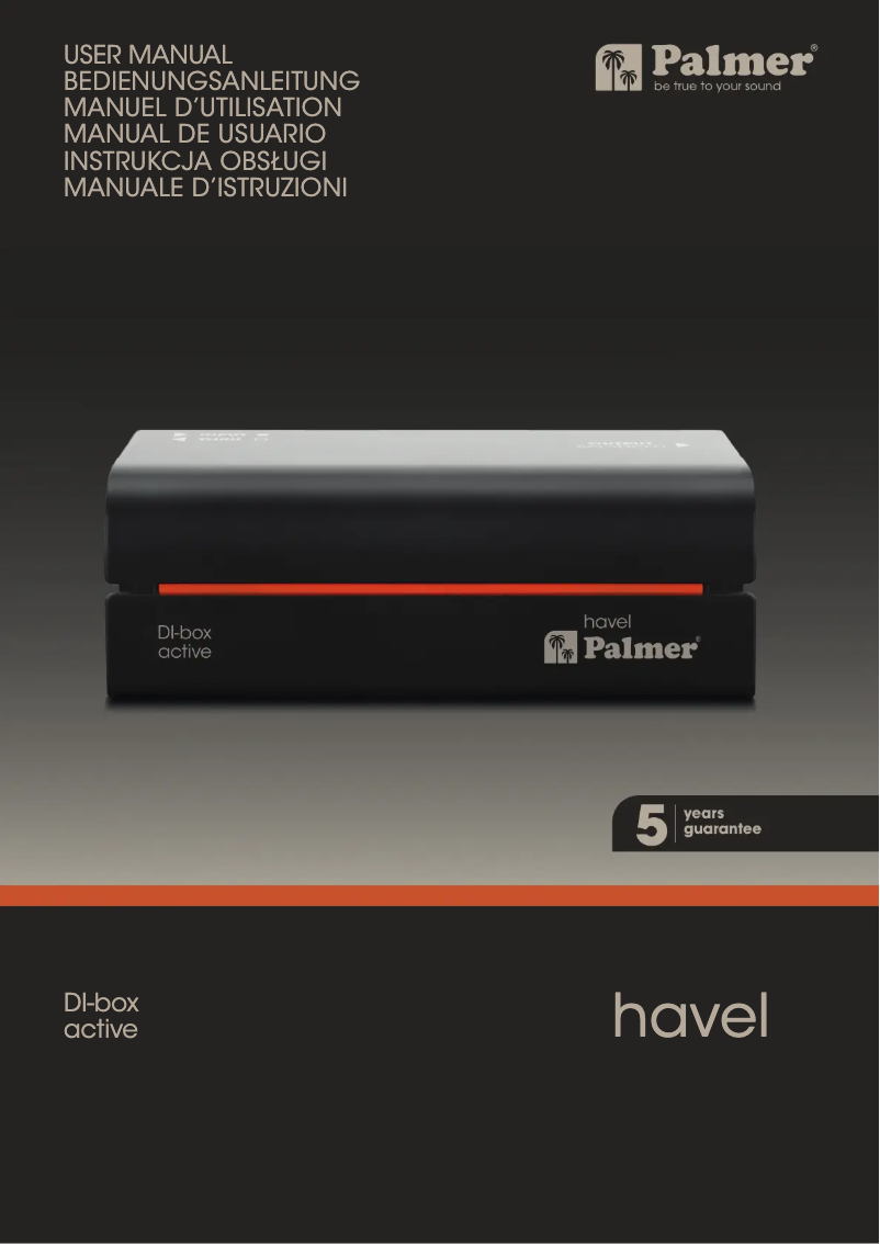 Image de la première page du manuel de l'appareil RIVER havel