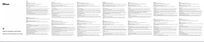 Page 1 de la notice Manuel utilisateur Trust ClassicLine 17184