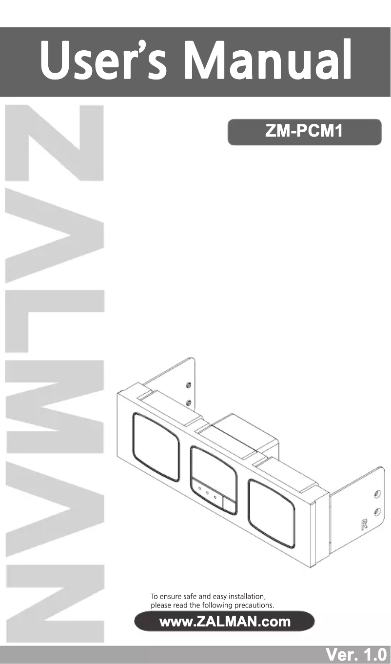 Página 1 del manual Manual de usuario Zalman ZM-PCM1