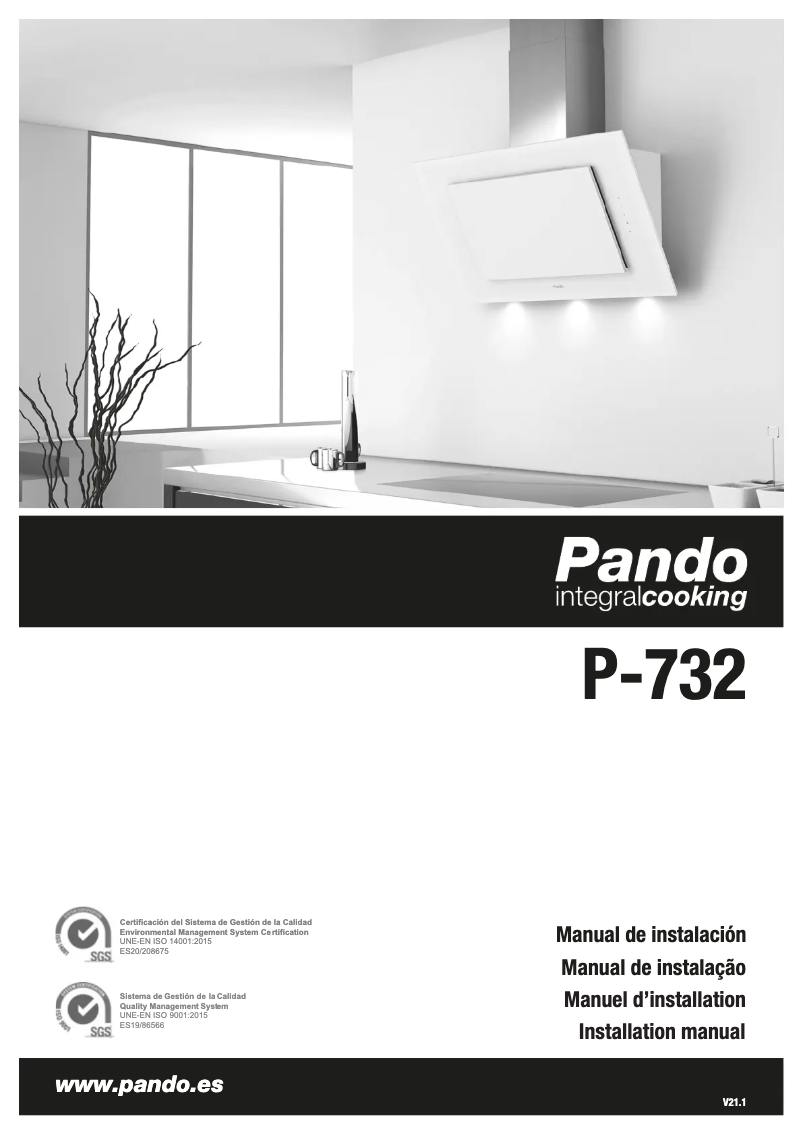 Page 1 de la notice Manuel utilisateur Pando P-732